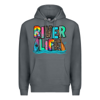 Rock river life kayaking Premium Hoodie - Zillion Design Studio