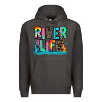 Smoke river life kayaking Premium Hoodie - Zillion Design Studio