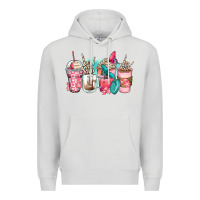 Dove Grey rock hand coffee cups Premium Hoodie - Zillion Design Studio