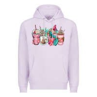 Lilac rock hand coffee cups Premium Hoodie - Zillion Design Studio
