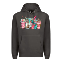 Smoke rock hand coffee cups Premium Hoodie - Zillion Design Studio