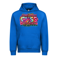 Cobalt some moms cuss too much it's me i'm some moms Urban Hoodie - Zillion Design Studio