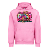 Fuchsia Pink some moms cuss too much it's me i'm some moms Urban Hoodie - Zillion Design Studio