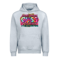Heather Grey some moms cuss too much it's me i'm some moms Urban Hoodie - Zillion Design Studio