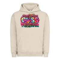 Pigment French Oak some moms cuss too much it's me i'm some moms Urban Hoodie - Zillion Design Studio