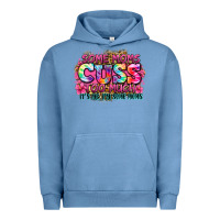 Pigment Pebble Blue some moms cuss too much it's me i'm some moms Urban Hoodie - Zillion Design Studio