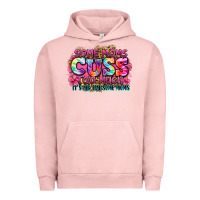 Pigment Salmon some moms cuss too much it's me i'm some moms Urban Hoodie - Zillion Design Studio