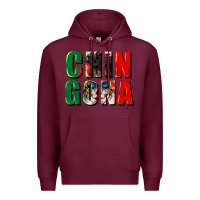Burgundy chingona Premium Hoodie - CTS Tumbler Store