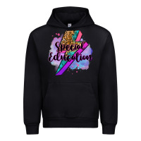 Black special eduation teacher lightning bolt Urban Hoodie - Zillion Design Studio