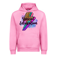 Fuchsia Pink special eduation teacher lightning bolt Urban Hoodie - Zillion Design Studio
