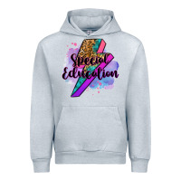 Heather Grey special eduation teacher lightning bolt Urban Hoodie - Zillion Design Studio