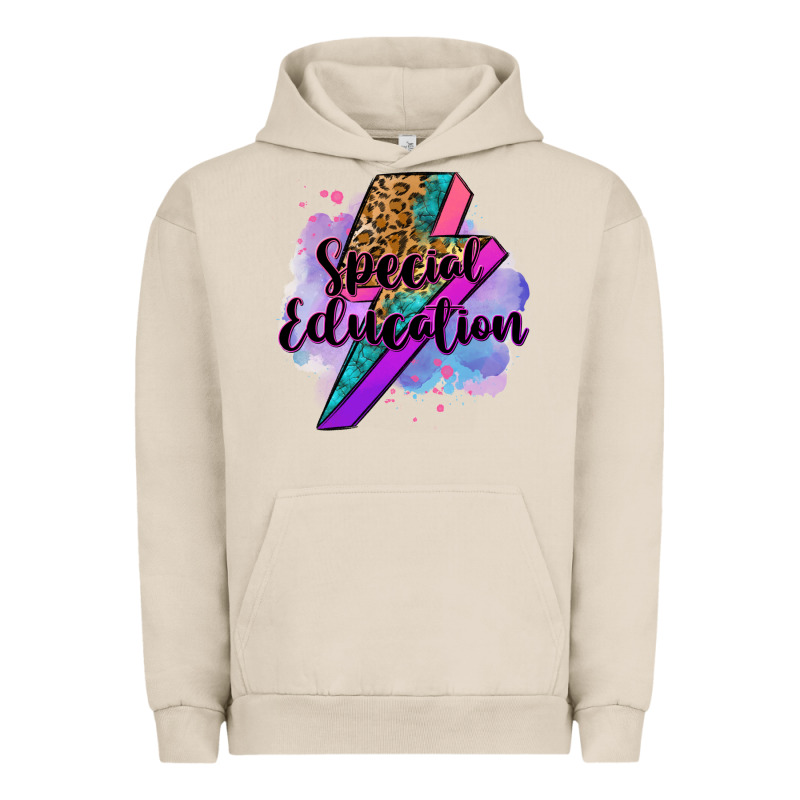 Special Eduation Teacher Lightning Bolt Urban Hoodie by Zillion Design Studio | Teevron