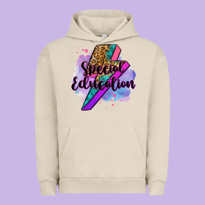 Special Eduation Teacher Lightning Bolt Urban Hoodie Designed By Zillion Design Studio