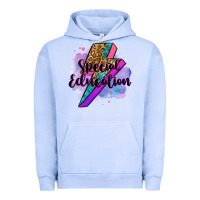 Pigment Grape Ice special eduation teacher lightning bolt Urban Hoodie - Zillion Design Studio