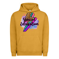Pigment Peanut Butter special eduation teacher lightning bolt Urban Hoodie - Zillion Design Studio