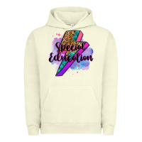 Pigment Pistachio special eduation teacher lightning bolt Urban Hoodie - Zillion Design Studio
