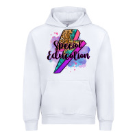 White special eduation teacher lightning bolt Urban Hoodie - Zillion Design Studio