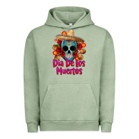 Pigment Oil Green dia de los muertos Urban Hoodie - CTS Tumbler Store