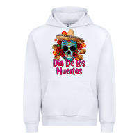 White dia de los muertos Urban Hoodie - CTS Tumbler Store