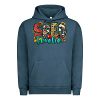 Pigment Midnight Navy special education teacher Urban Hoodie - Zillion Design Studio