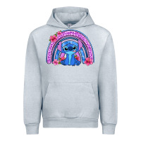 Heather Grey stitch rainbow Urban Hoodie - Zillion Design Studio