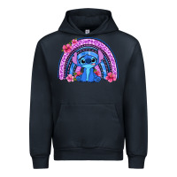 Navy stitch rainbow Urban Hoodie - Zillion Design Studio