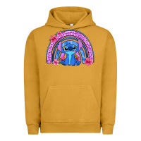 Pigment Peanut Butter stitch rainbow Urban Hoodie - Zillion Design Studio