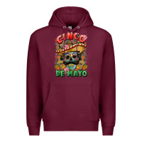 Burgundy cinco de mayo (1) Premium Hoodie - CTS Tumbler Store