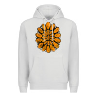 Dove Grey orange gemstone Premium Hoodie - RanaPortraitStore