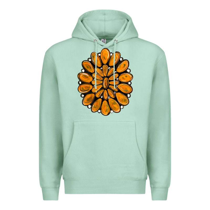 Orange Gemstone Premium Hoodie by RanaPortraitStore | Teevron