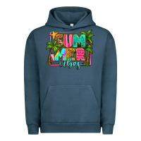 Pigment Midnight Navy summer vibes Urban Hoodie - Zillion Design Studio