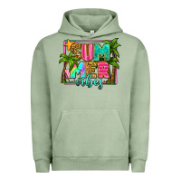 Pigment Oil Green summer vibes Urban Hoodie - Zillion Design Studio