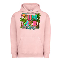 Pigment Salmon summer vibes Urban Hoodie - Zillion Design Studio