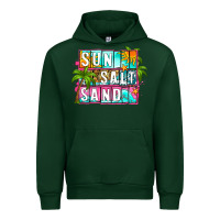 Forest Green sun salt sand summer Urban Hoodie - Zillion Design Studio