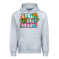 Heather Grey sun salt sand summer Urban Hoodie - Zillion Design Studio