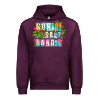 Mauve Wine sun salt sand summer Urban Hoodie - Zillion Design Studio