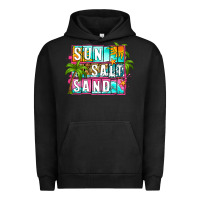 Pigment Black sun salt sand summer Urban Hoodie - Zillion Design Studio