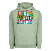 Pigment Oil Green sun salt sand summer Urban Hoodie - Zillion Design Studio