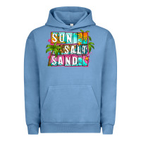 Pigment Pebble Blue sun salt sand summer Urban Hoodie - Zillion Design Studio