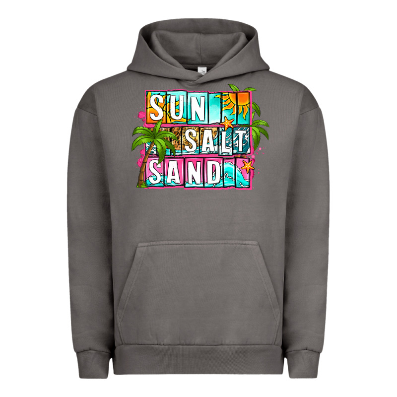 Sun Salt Sand Summer Urban Hoodie by Zillion Design Studio | Teevron