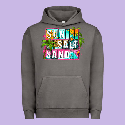 Sun Salt Sand Summer Urban Hoodie Designed By Zillion Design Studio