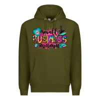 Army Green small business mama Premium Hoodie - Zillion Design Studio