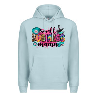 Blue Mist small business mama Premium Hoodie - Zillion Design Studio