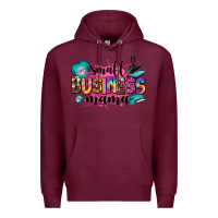 Burgundy small business mama Premium Hoodie - Zillion Design Studio
