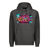 Charcoal Heather small business mama Premium Hoodie - Zillion Design Studio