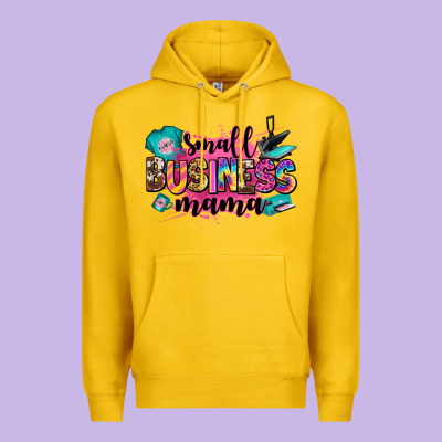 Small Business Mama Premium Hoodie Designed By Zillion Design Studio