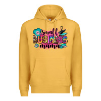 Mustard small business mama Premium Hoodie - Zillion Design Studio
