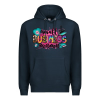 Navy small business mama Premium Hoodie - Zillion Design Studio