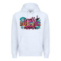White small business mama Premium Hoodie - Zillion Design Studio