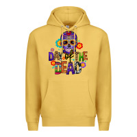 Antique Gold day of the dead mexico Premium Hoodie - CTS Tumbler Store